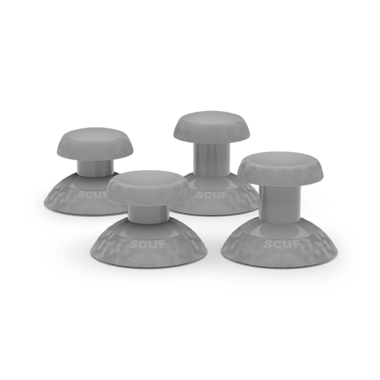 SCUF Valor Thumbstick 4 pack (Short & Long Concave and Short & Long Domed) - Light Gray
