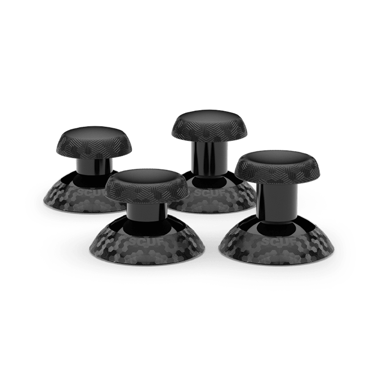 Valor Pro Thumbstick 4 pack (Short & Long Concave and Short & Long Domed) - Black