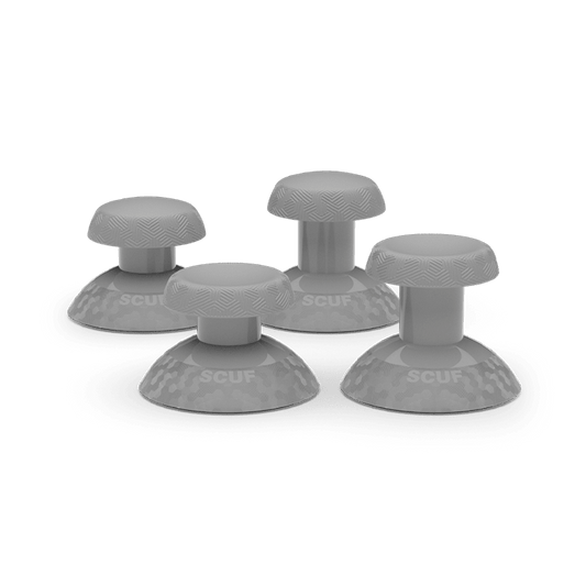 SCUF Valor Thumbstick 4 pack (Short & Long Concave and Short & Long Domed) - Light Gray