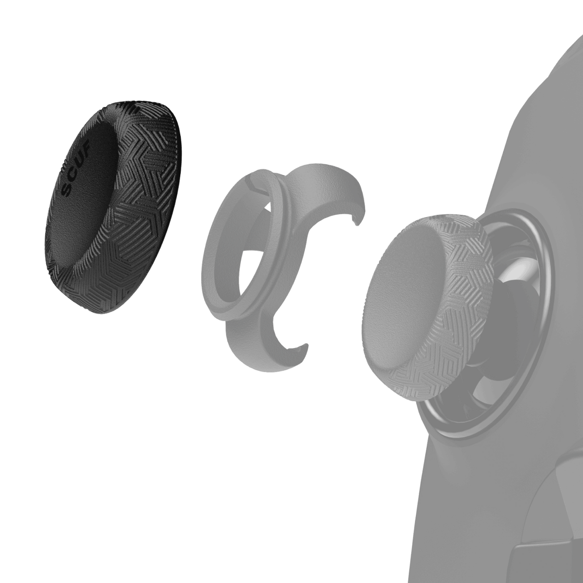 Universal Thumbstick Grips - Tactic 4 Pack Black