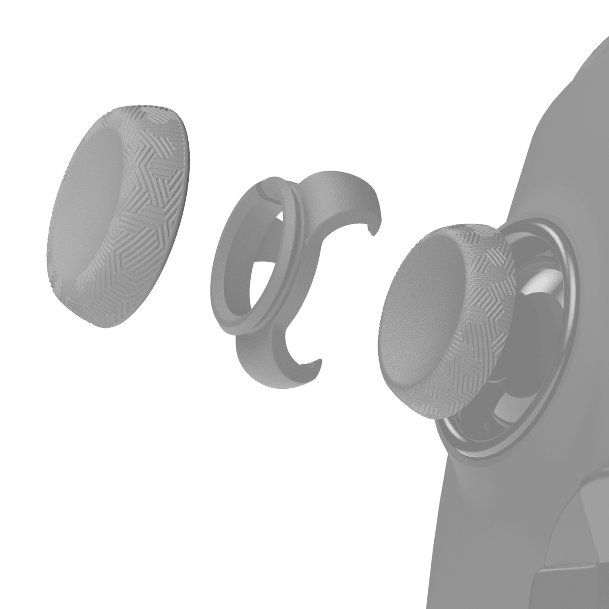 Universal Thumbstick Grips - Tactic 4 Pack Light Gray