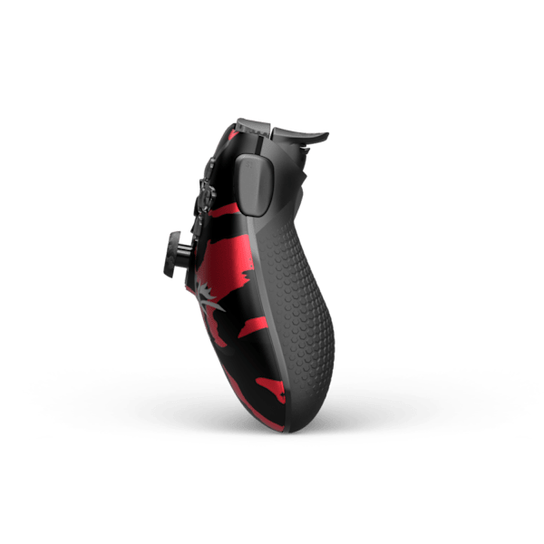 Side view of the SCUF Envision Pro V2 controller, showing the textured grip, triggers and bumpers.