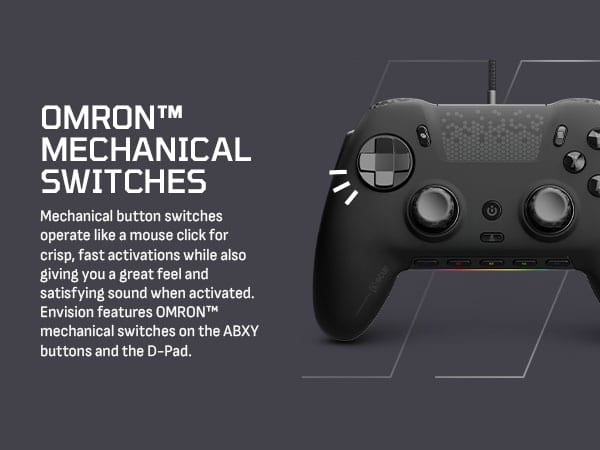 SCUF ENVISION Wired Gaming Controller for PC – Black (Revival Series)