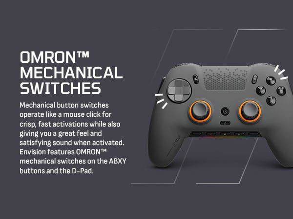SCUF ENVISION PRO Wireless Gaming Controller for PC – Steel Gray (Revival Series)
